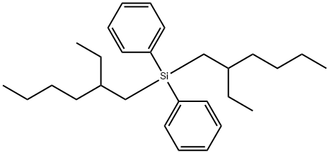 Bis(2-ethylhexyl)diphenylsilane Struktur