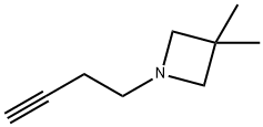 Azetidine, 1-(3-butyn-1-yl)-3,3-dimethyl- Struktur