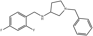 3-Pyrrolidinamine, N-[(2,4-difluorophenyl)methyl]-1-(phenylmethyl)- Struktur