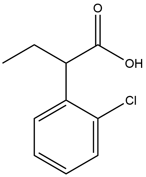 2-(2-Chlorophenyl)butanoic acid Struktur