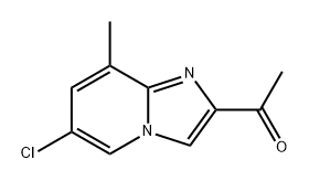 1-{6-chloro-8-methylimidazo[1,2-a]pyridin-2-yl}ethan-1-one Struktur