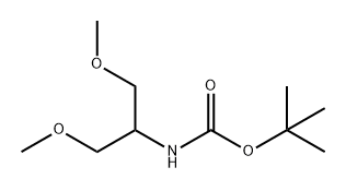 Carbamic acid, N-[2-methoxy-1-(methoxymethyl)ethyl]-, 1,1-dimethylethyl ester Struktur