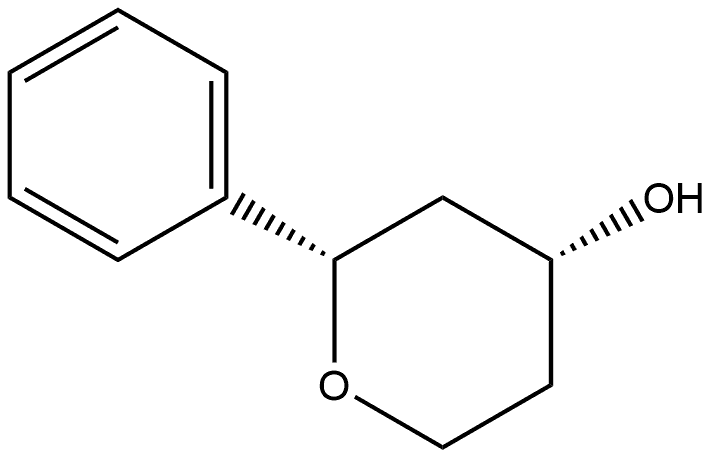 (2S,4R)-Tetrahydro-2-phenyl-2H-pyran-4-ol Struktur