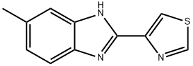 1H-Benzimidazole, 6-methyl-2-(4-thiazolyl)- Struktur