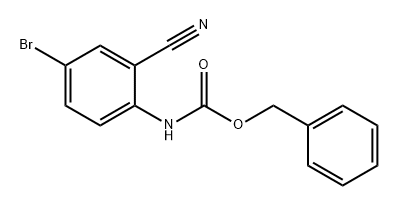 Carbamic acid, N-(4-bromo-2-cyanophenyl)-, phenylmethyl ester Struktur