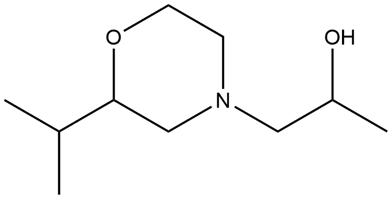 4-Morpholineethanol,α-methyl-2-(1-methylethyl)- Struktur