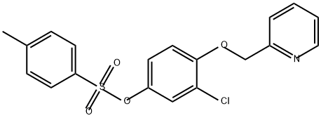 Phenol, 3-chloro-4-(2-pyridinylmethoxy)-, 1-(4-methylbenzenesulfonate) Struktur