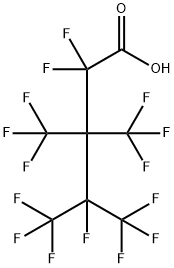 Pentanoic acid, 2,2,4,5,5,5-hexafluoro-3,3,4-tris(trifluoromethyl)- Struktur