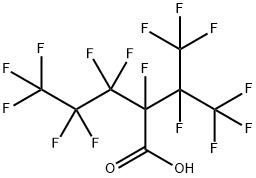 Pentanoic acid, 2,3,3,4,4,5,5,5-octafluoro-2-[1,2,2,2-tetrafluoro-1-(trifluoromethyl)ethyl]- Struktur