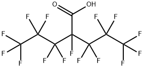 Pentanoic acid, 2,3,3,4,4,5,5,5-octafluoro-2-(1,1,2,2,3,3,3-heptafluoropropyl)- Struktur