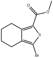 Methyl 3-bromo-4,5,6,7-tetrahydrobenzo[c]thiophene-1-carboxylate Struktur