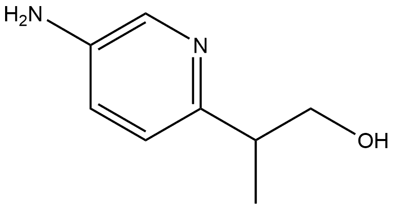 2-Pyridineethanol, 5-amino-β-methyl- Struktur