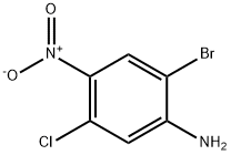 Benzenamine, 2-bromo-5-chloro-4-nitro- Struktur