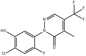 2-(4-Chloro-2-fluoro-5-hydroxyphenyl)-4-methyl-5-(trifluoromethyl)-3(2H)-pyridazinone