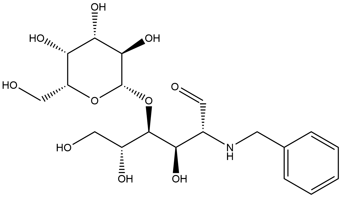 2-Deoxy-4-O-β-D-galactopyranosyl-2-[(phenylmethyl)amino]-D-glucose Struktur