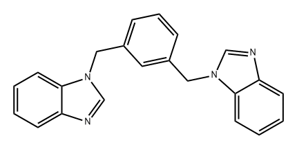 1H-Benzimidazole, 1,1'-[1,3-phenylenebis(methylene)]bis- Struktur