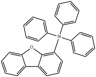 Dibenzofuran, 4-(triphenylsilyl)- Struktur