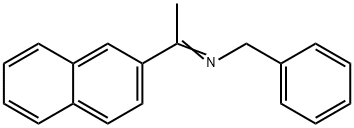 Benzenemethanamine, N-[1-(2-naphthalenyl)ethylidene]- Struktur