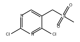 Pyrimidine, 2,4-dichloro-5-[(methylsulfonyl)methyl]- Struktur