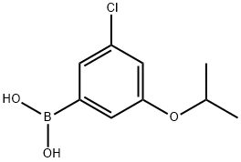 Boronic acid, B-[3-chloro-5-(1-methylethoxy)phenyl]- Struktur