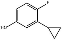 4-Fluoro-3-cyclopropylphenol Struktur