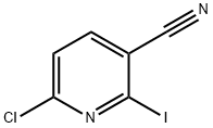 3-Pyridinecarbonitrile, 6-chloro-2-iodo- Struktur