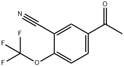 Benzonitrile, 5-acetyl-2-(trifluoromethoxy)- Struktur