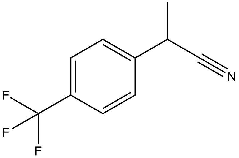 Benzeneacetonitrile, α-methyl-4-(trifluoromethyl)- Struktur