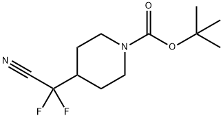 1,1-Dimethylethyl 4-(cyanodifluoromethyl)-1-piperidinecarboxylate Struktur