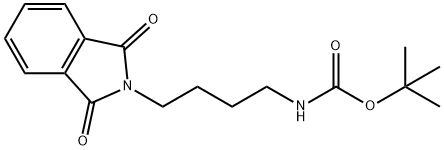 Carbamic acid, N-[4-(1,3-dihydro-1,3-dioxo-2H-isoindol-2-yl)butyl]-, 1,1-dimethylethyl ester Struktur