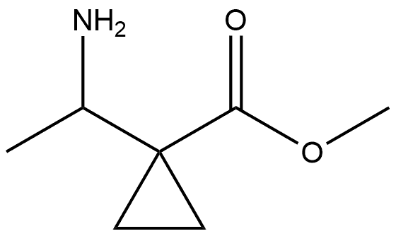 Methyl 1-(1-aminoethyl)cyclopropanecarboxylate Struktur