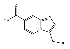 Imidazo[1,2-a]pyridine-7-carboxylic acid, 3-(hydroxymethyl)- Struktur