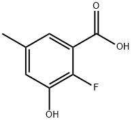 2-Fluoro-3-hydroxy-5-methylbenzoic acid Struktur