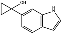 Cyclopropanol, 1-(1H-indol-6-yl)- Struktur