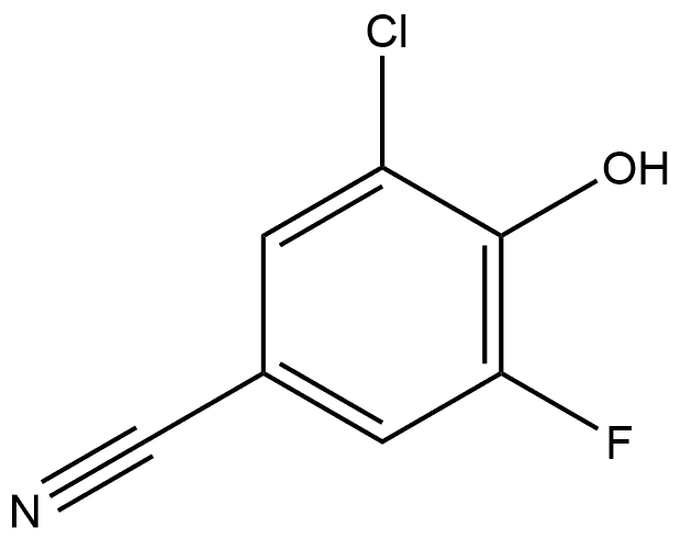 3-Chloro-5-fluoro-4-hydroxy-benzonitrile Struktur