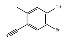 Benzonitrile, 5-bromo-4-hydroxy-2-methyl- Struktur