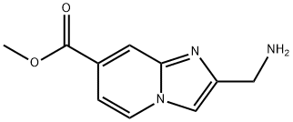 methyl 2-(aminomethyl)imidazo[1,2-a]pyridine-7-carboxylate Struktur