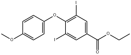 Benzoic acid, 3,5-diiodo-4-(4-methoxyphenoxy)-, ethyl ester