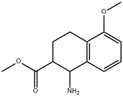 methyl 1-amino-5-methoxy-1,2,3,4-tetrahydronaphthalene-2-carboxylate Struktur