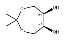 1,3-Dioxepane-5,6-diol, 2,2-dimethyl-, (5R,6S)-rel- Struktur