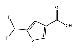 3-Thiophenecarboxylic acid, 5-(difluoromethyl)- Struktur