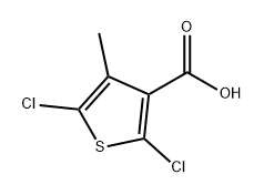 3-Thiophenecarboxylic acid, 2,5-dichloro-4-methyl- Struktur