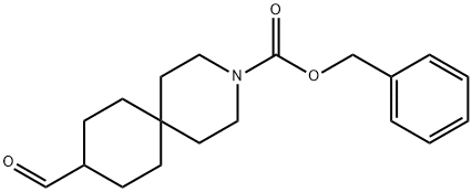 3-Azaspiro[5.5]undecane-3-carboxylic acid, 9-formyl-, phenylmethyl ester Struktur