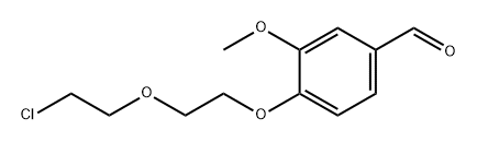 Benzaldehyde, 4-[2-(2-chloroethoxy)ethoxy]-3-methoxy- Struktur