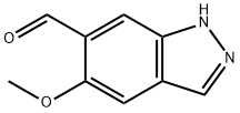 1H-Indazole-6-carboxaldehyde, 5-methoxy- Struktur