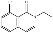 8-bromo-2-ethyl-1,2-dihydroisoquinolin-1-one Struktur