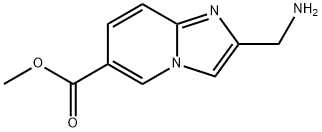 methyl 2-(aminomethyl)imidazo[1,2-a]pyridine-6-carboxylate Struktur