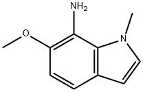 1H-Indol-7-amine, 6-methoxy-1-methyl- Struktur