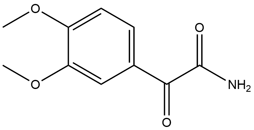 3,4-Dimethoxy-α-oxobenzeneacetamide Struktur