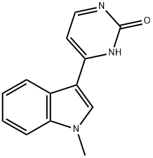 2(1H)-Pyrimidinone, 6-(1-methyl-1H-indol-3-yl)- Struktur